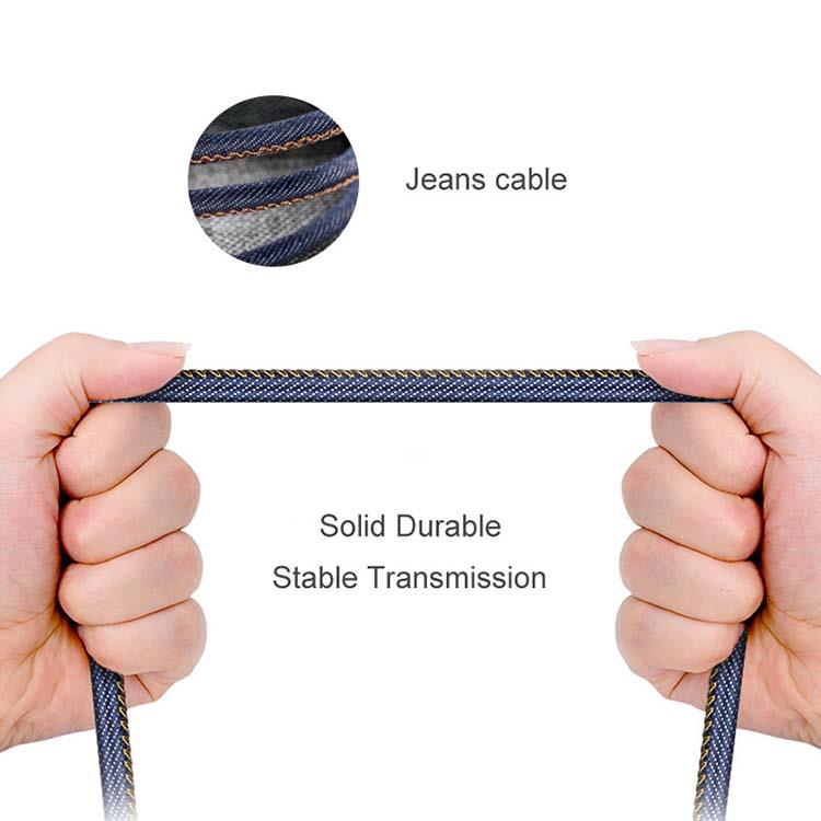 jeans cloth cable for android Iphone mobile