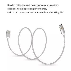 کابل شارژر USB نوع C مغناطیسی بافته شده برای گوشی