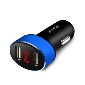 شارژر USB ماشین با نشانگر صفحه نمایش ال سی دی