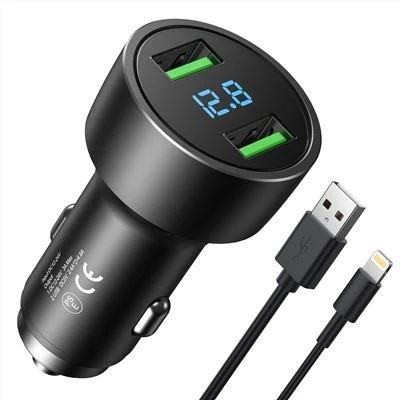 2 پورت USB شارژر ماشین