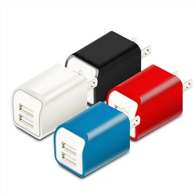 شارژر مسافرتی 2.1 آمپری 12 واتی شارژر دیواری USB دوگانه برای iPhone 6/6s/7/7plus برای S7